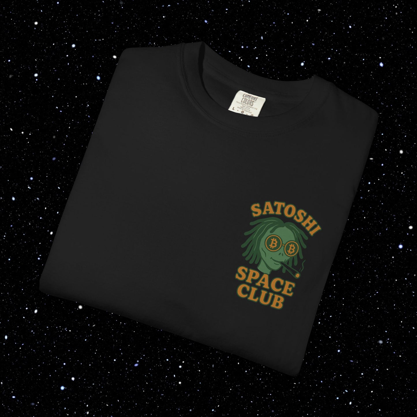 Satoshi Space Club Spaced Alien Backprint Tee