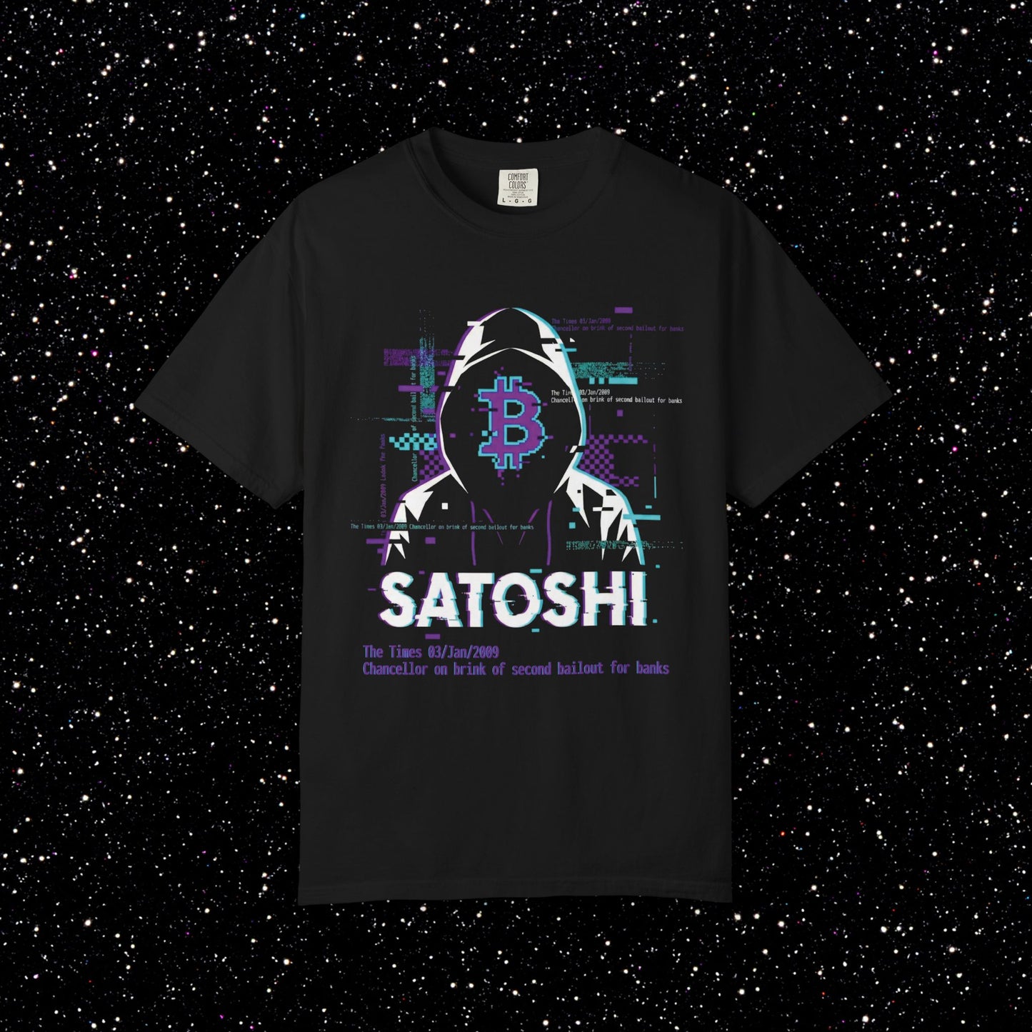 Satoshi Hoodie Glitch Tee