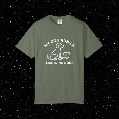 My Dog Runs a Lightning Node Bitcoin Tee