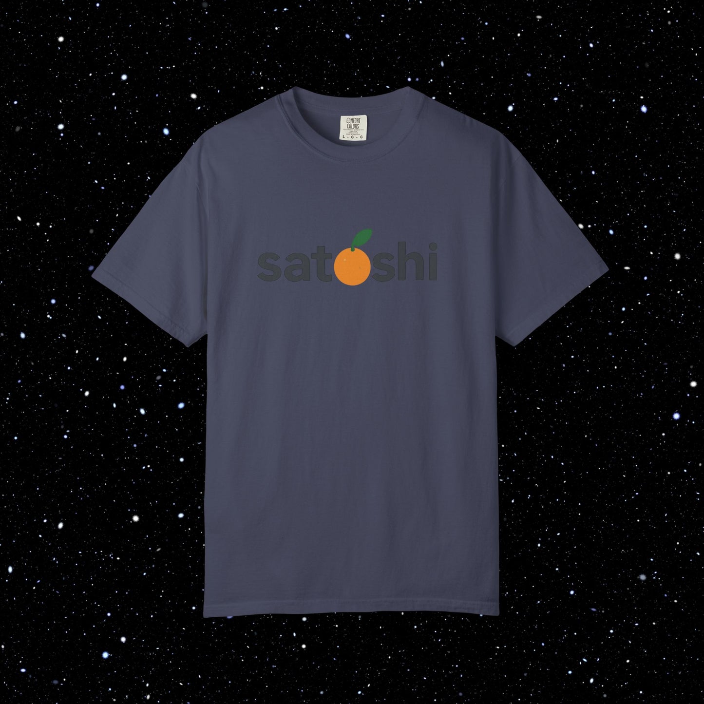 Satoshi Orange Logo Tee Shirt