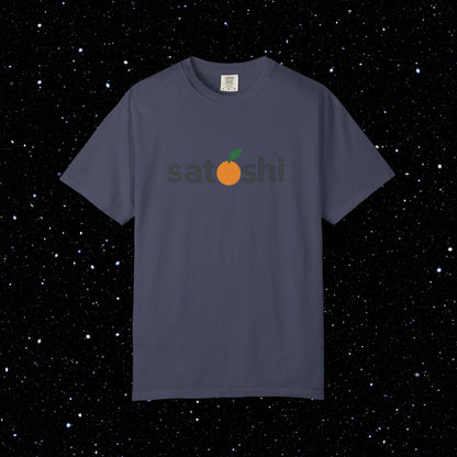 Satoshi Orange Logo Tee Shirt