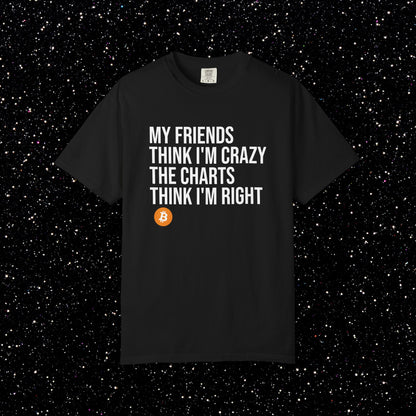 The Charts Think I’m Right Bitcoin Tee