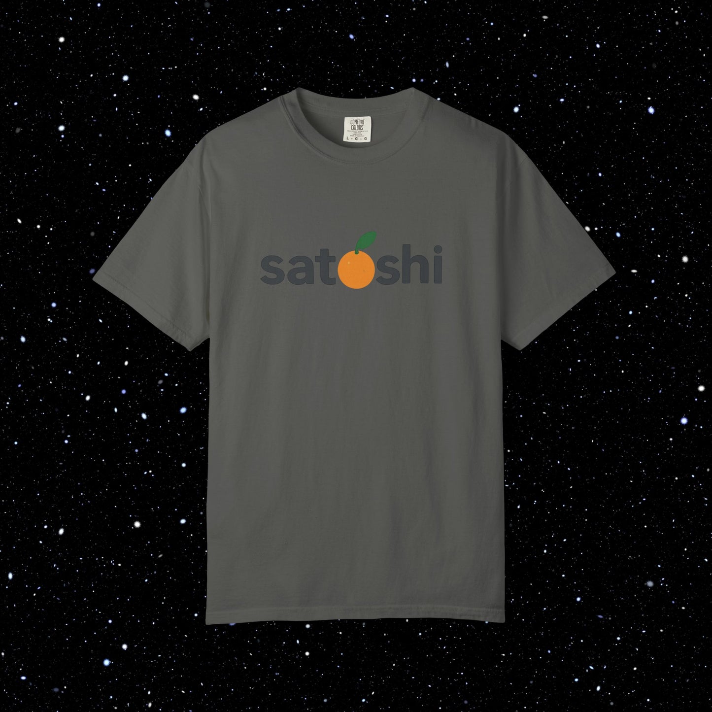 Satoshi Orange Logo Tee Shirt