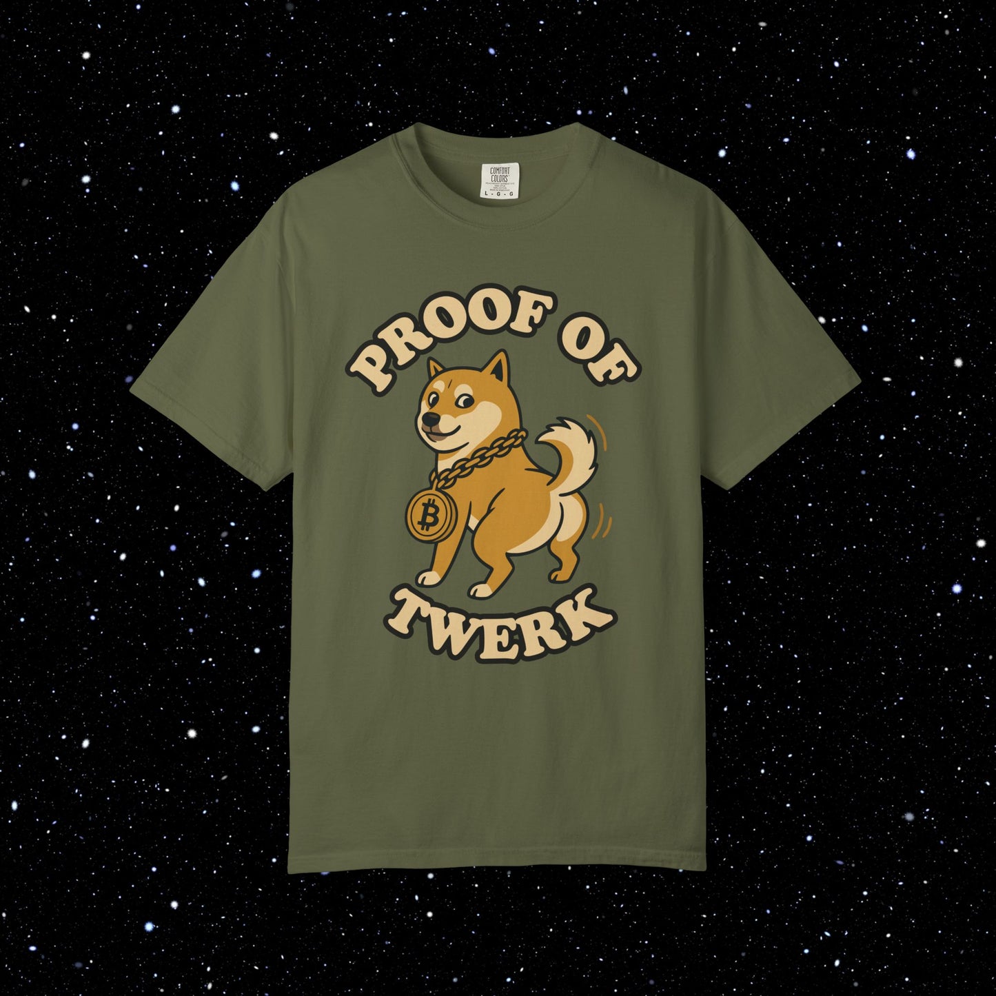 Proof of Twerk Circle Logo Bitcoin Tee