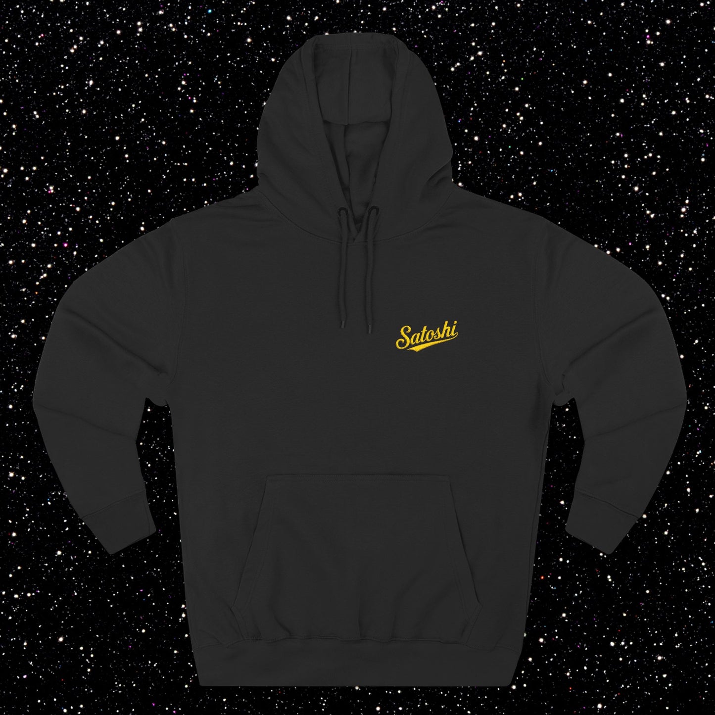 Satoshi Embroidered Script Fleece Hoodie
