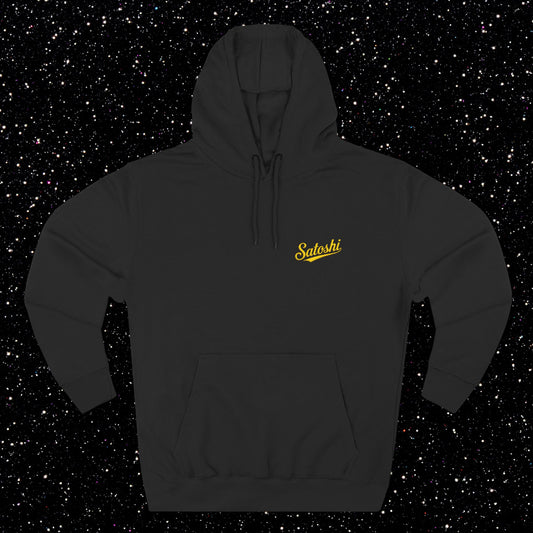 Satoshi Embroidered Script Fleece Hoodie