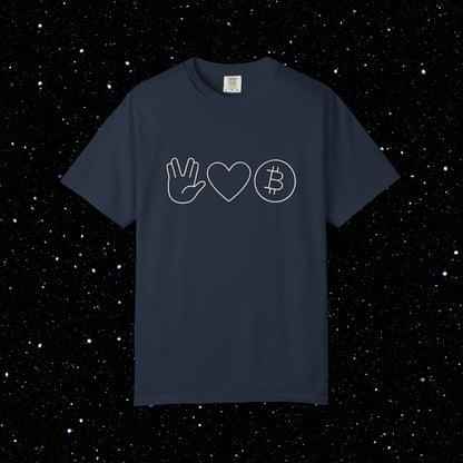 Live Free and Prosper Bitcoin Tee Shirt