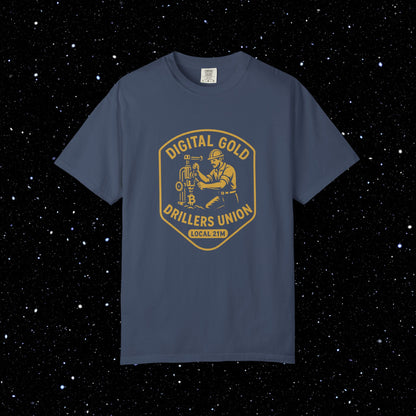 Digital Gold Drillers Union Bitcoin Tee