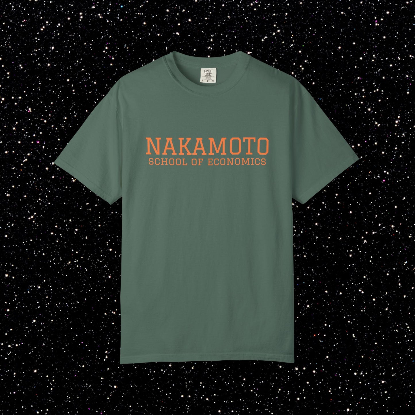 Nakamoto School of Economics Bitcoin College Tee