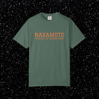 Nakamoto School of Economics Bitcoin College Tee