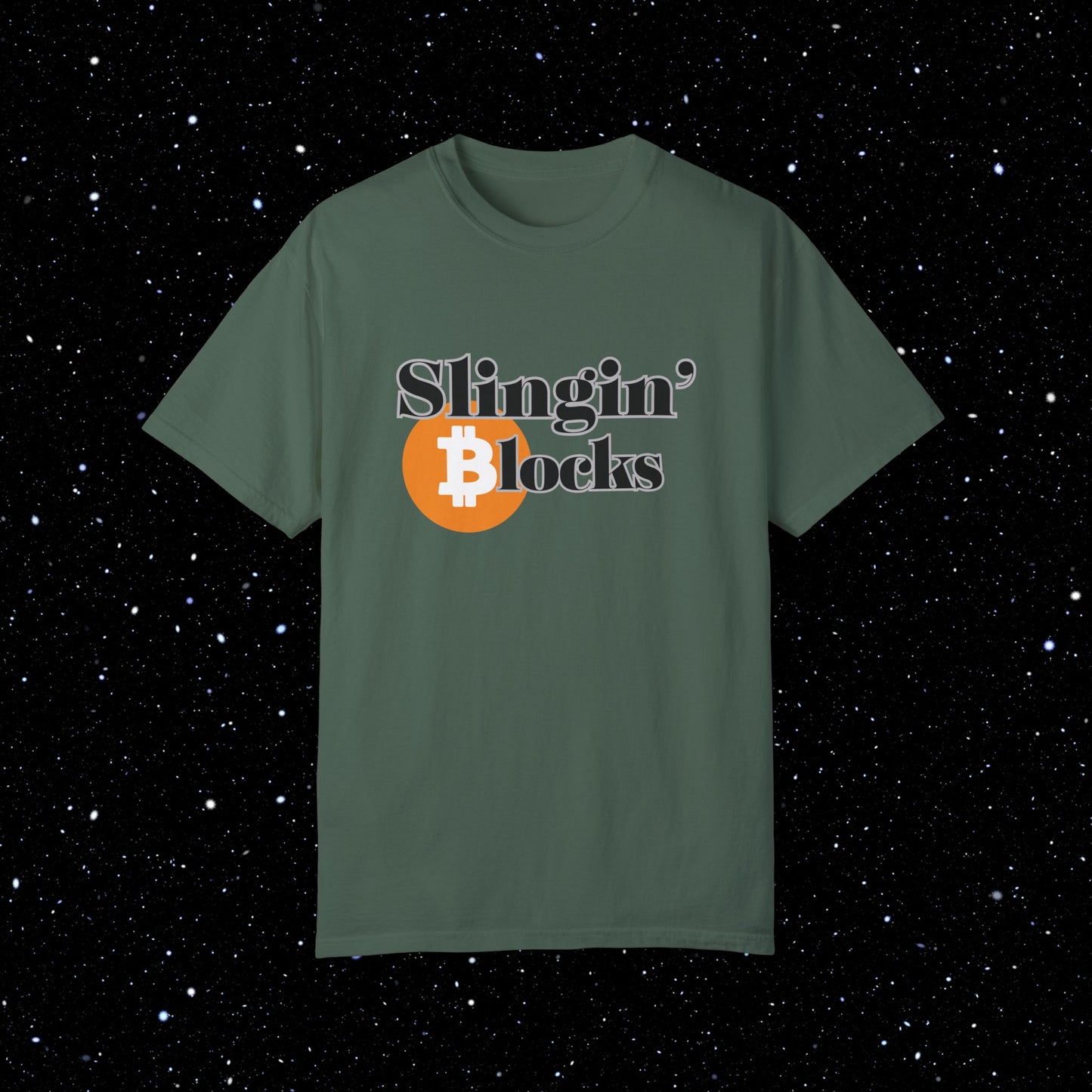 Slingin' Blocks - Bitcoin Comfort Colors Tee Shirt