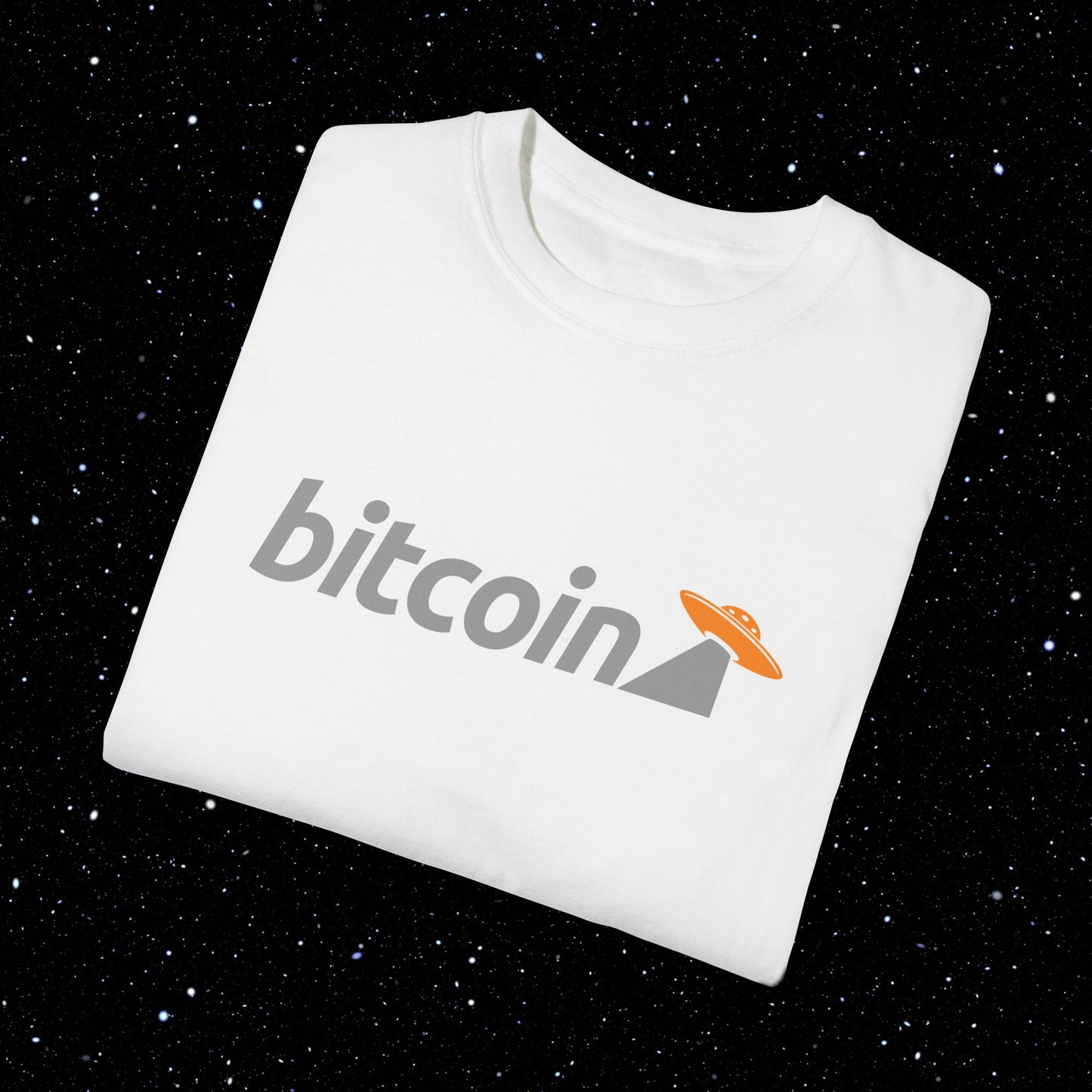 Bitcoin UFO Comfort Colors Tee Shirt