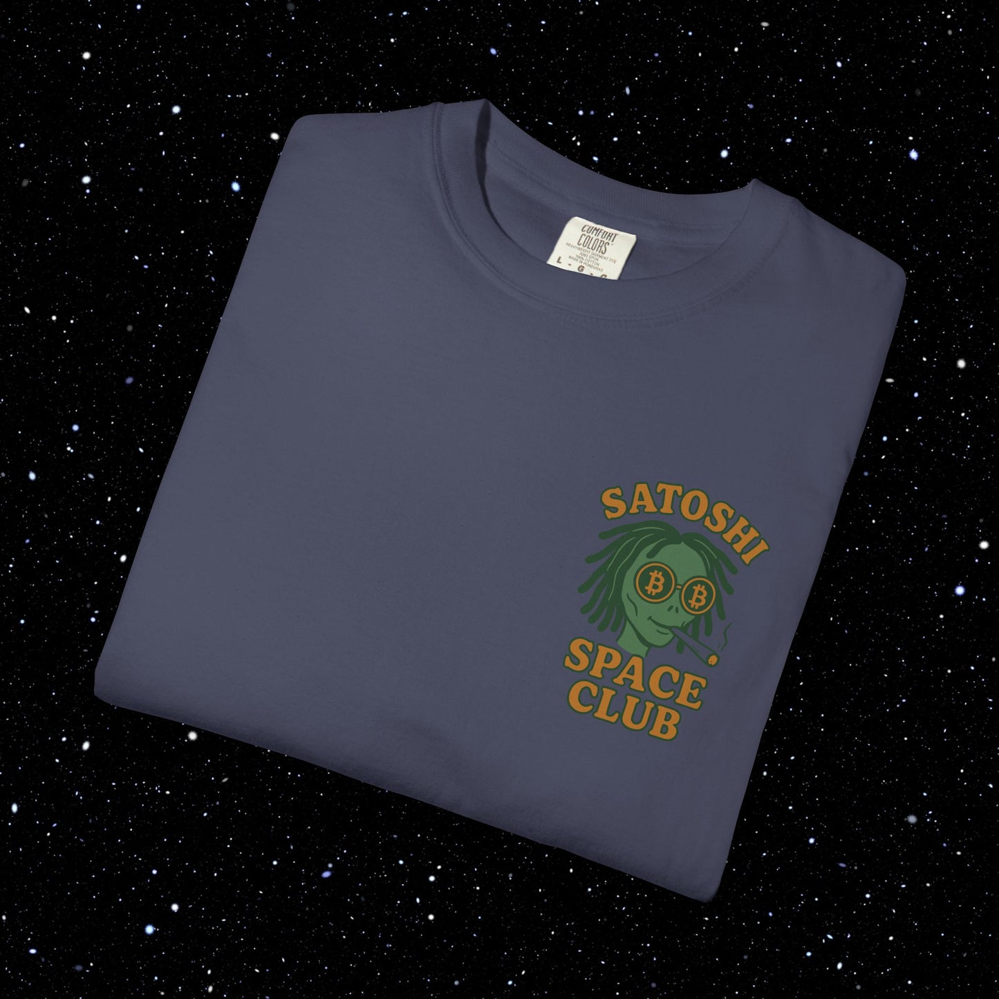 Satoshi Space Club Spaced Alien Backprint Tee