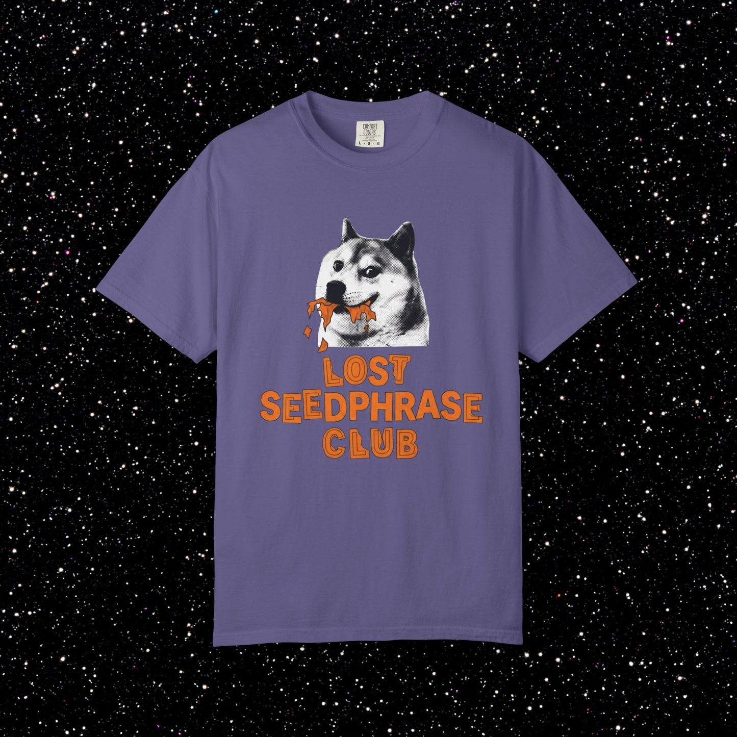 Lost Seedphrase Club T-Shirt — Husky Crypto Wallet Recovery Tee