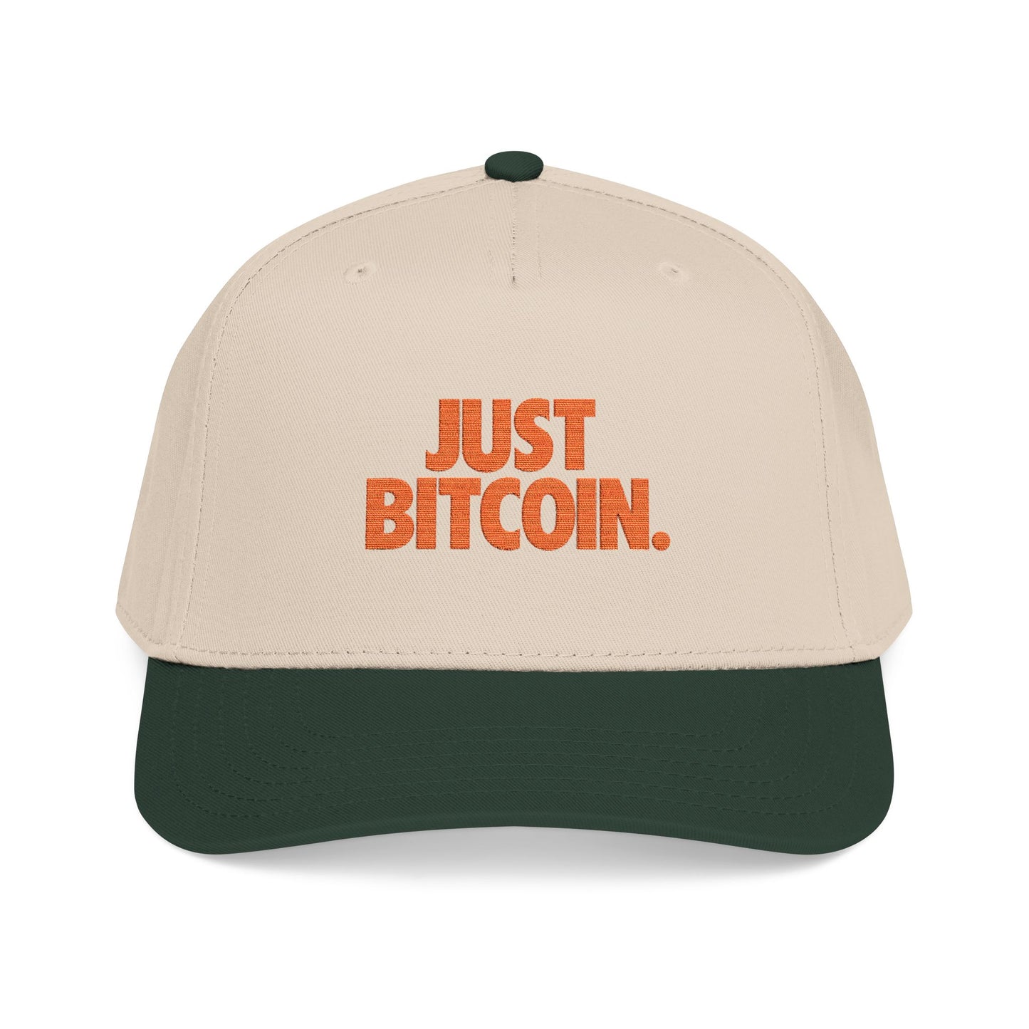 JUST BITCOIN. Embroidered