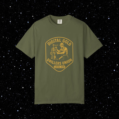 Digital Gold Drillers Union Bitcoin Tee