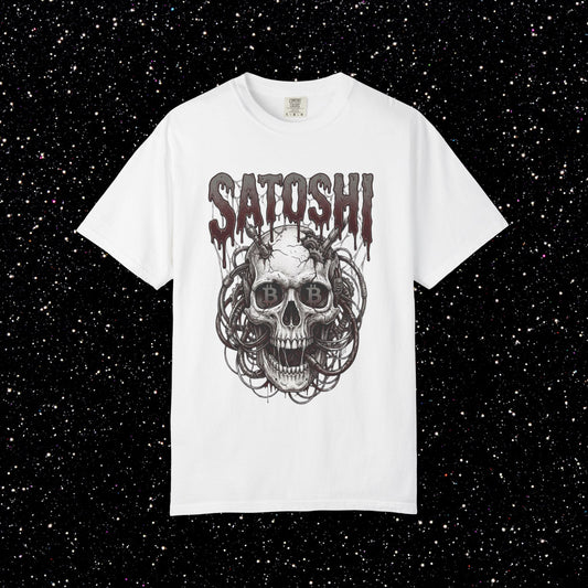 Satoshi Skull Cyberpunk Tee