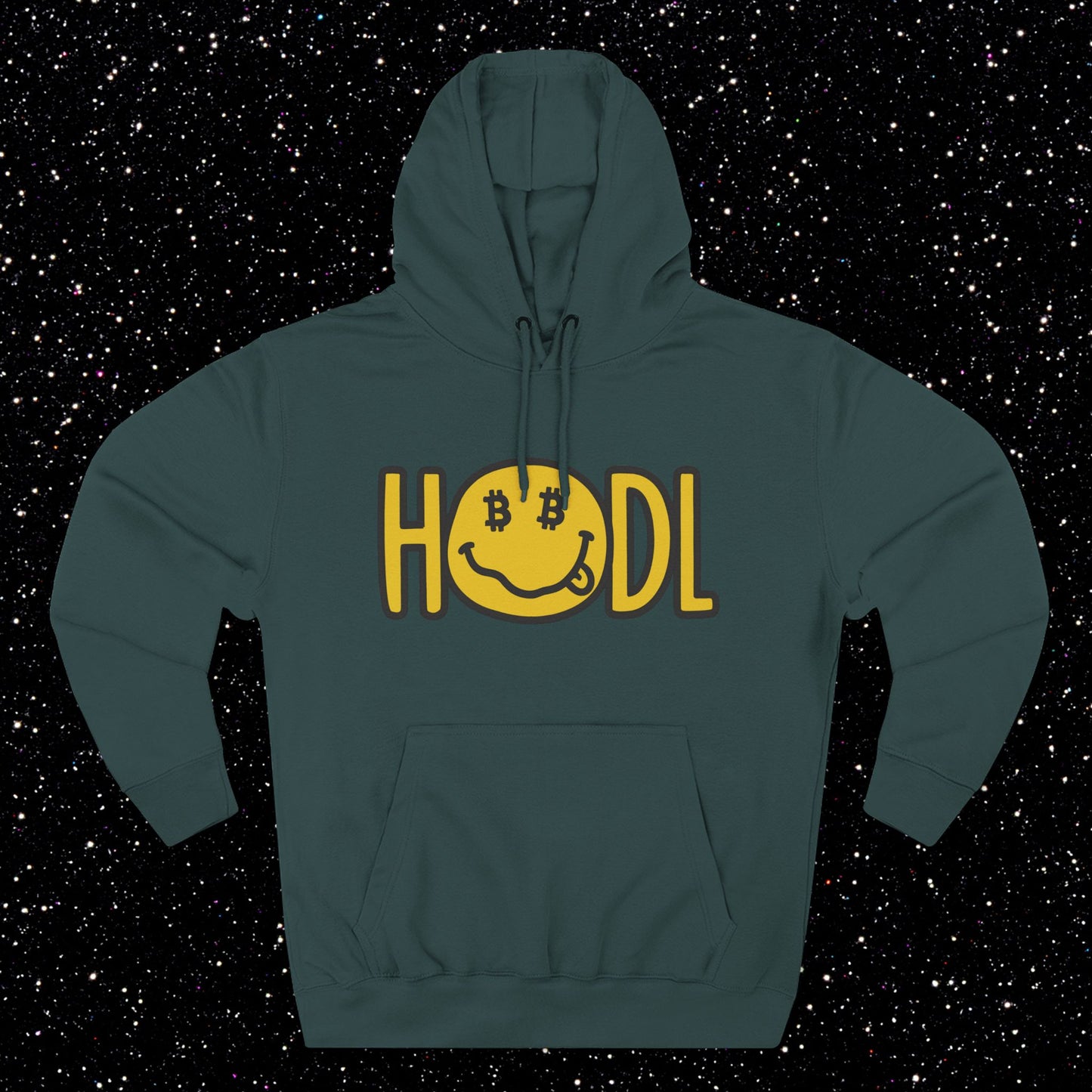 HODL Smiley Fleece Hoodie