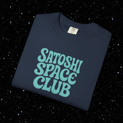 Satoshi Space Club - Groovy Bitcoin Comfort Colors Tee Shirt