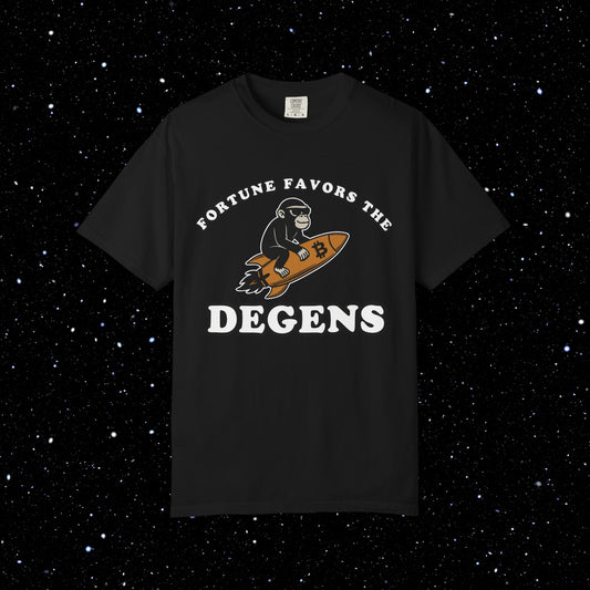 Fortune Favors the Degens Bitcoin Tee