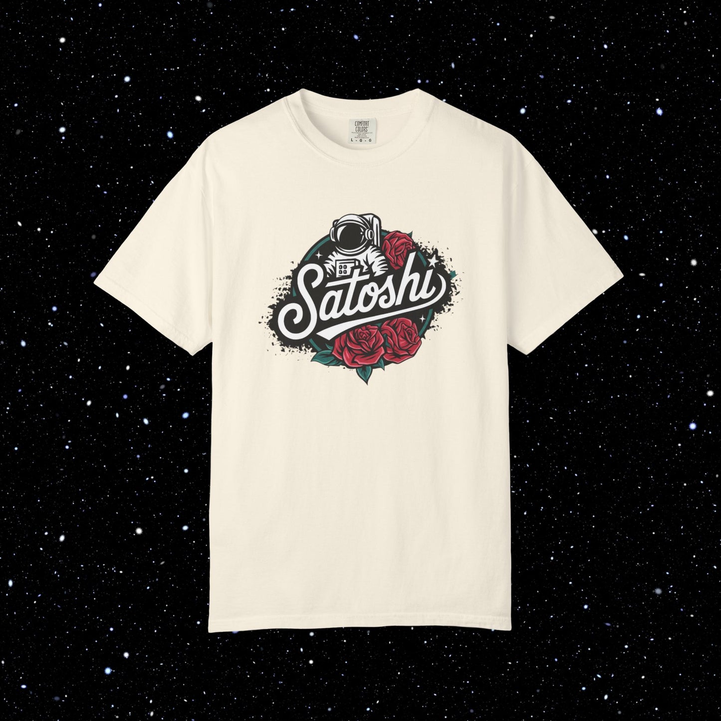 Satoshi Astro Roses Bitcoin Tee