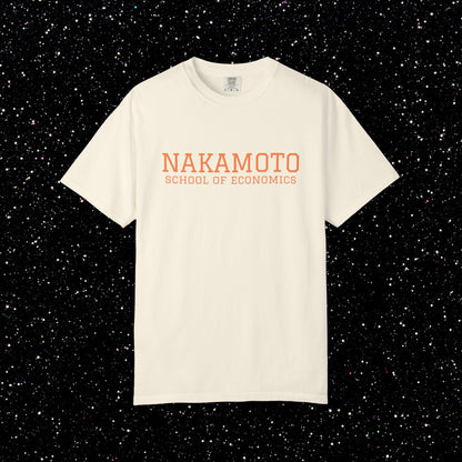 Nakamoto School of Economics Bitcoin College Tee