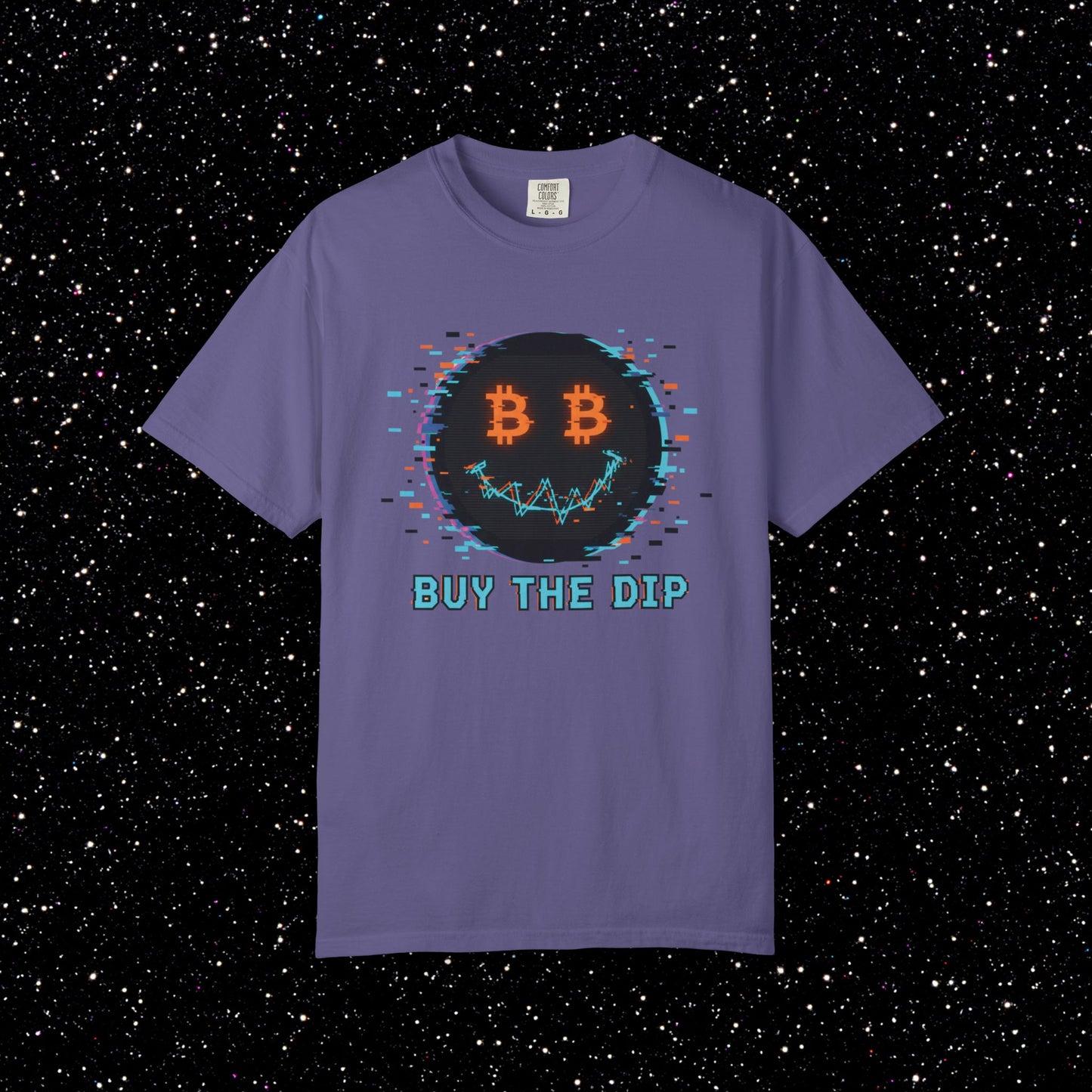 Buy The Dip Glitch Happy Face Tee