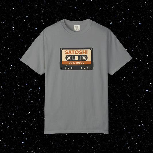 Satoshi Cassette Tape Bitcoin Tee