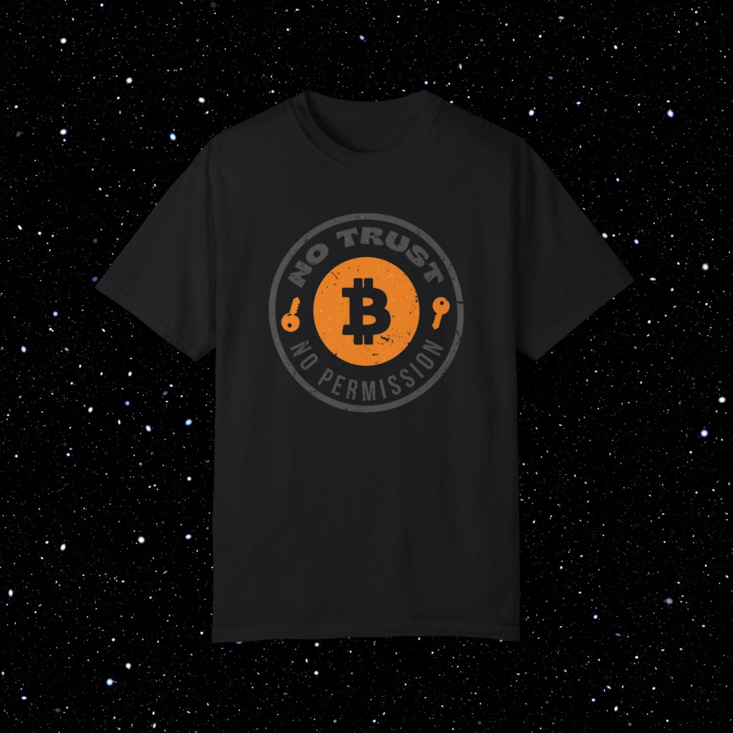 No Trust, No Permission - Bitcoin Comfort Colors T Shirt