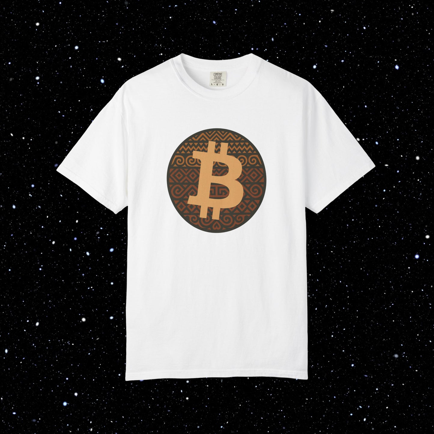 Bitcoin Tribal Pattern Logo Tee