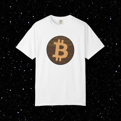 Bitcoin Tribal Pattern Logo Tee