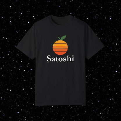 Satoshi Orange - Bitcoin Comfort Colors Tee Shirt