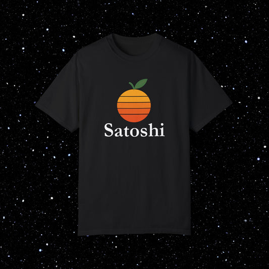 Satoshi Orange - Bitcoin Comfort Colors Tee Shirt