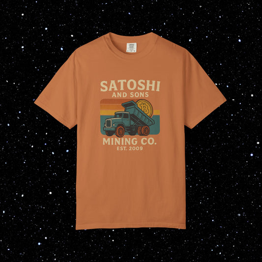 Satoshi and Sons - Bitcoin Comfort Colors Tee Shirt