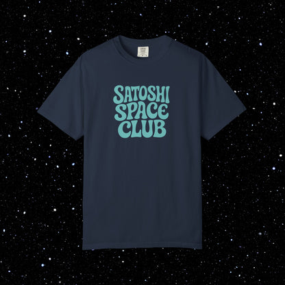 Satoshi Space Club - Groovy Bitcoin Comfort Colors Tee Shirt