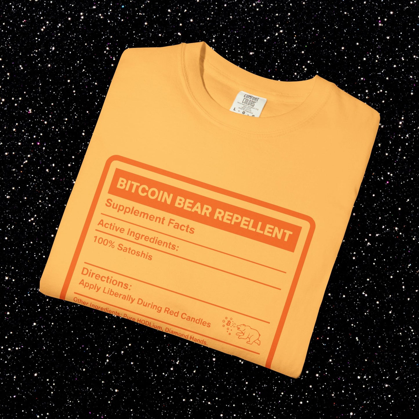 Bitcoin Bear Repellent T-Shirt | Funny Bitcoin Market Cycle Tee