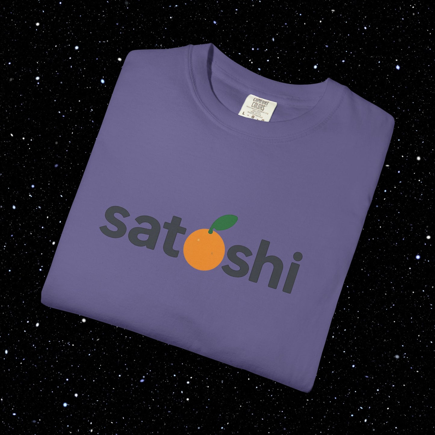 Satoshi Orange Logo Tee Shirt