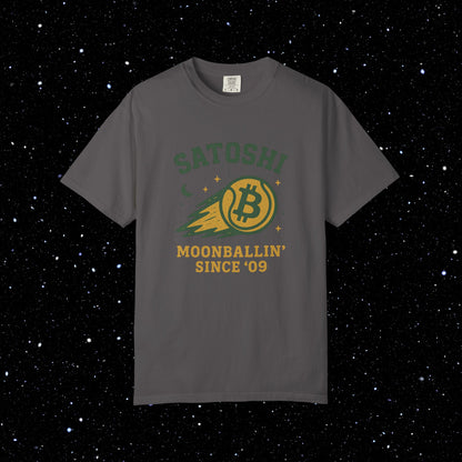 Satoshi Moonballin' Bitcoin Tee Shirt