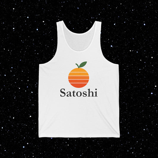 Vintage Satoshi Bitcoin Orange Tank