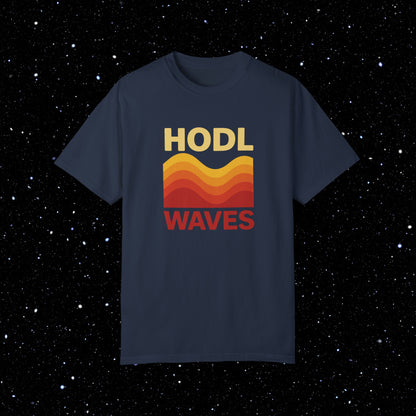 HODL Waves Comfort Colors Bitcoin Tee Shirt