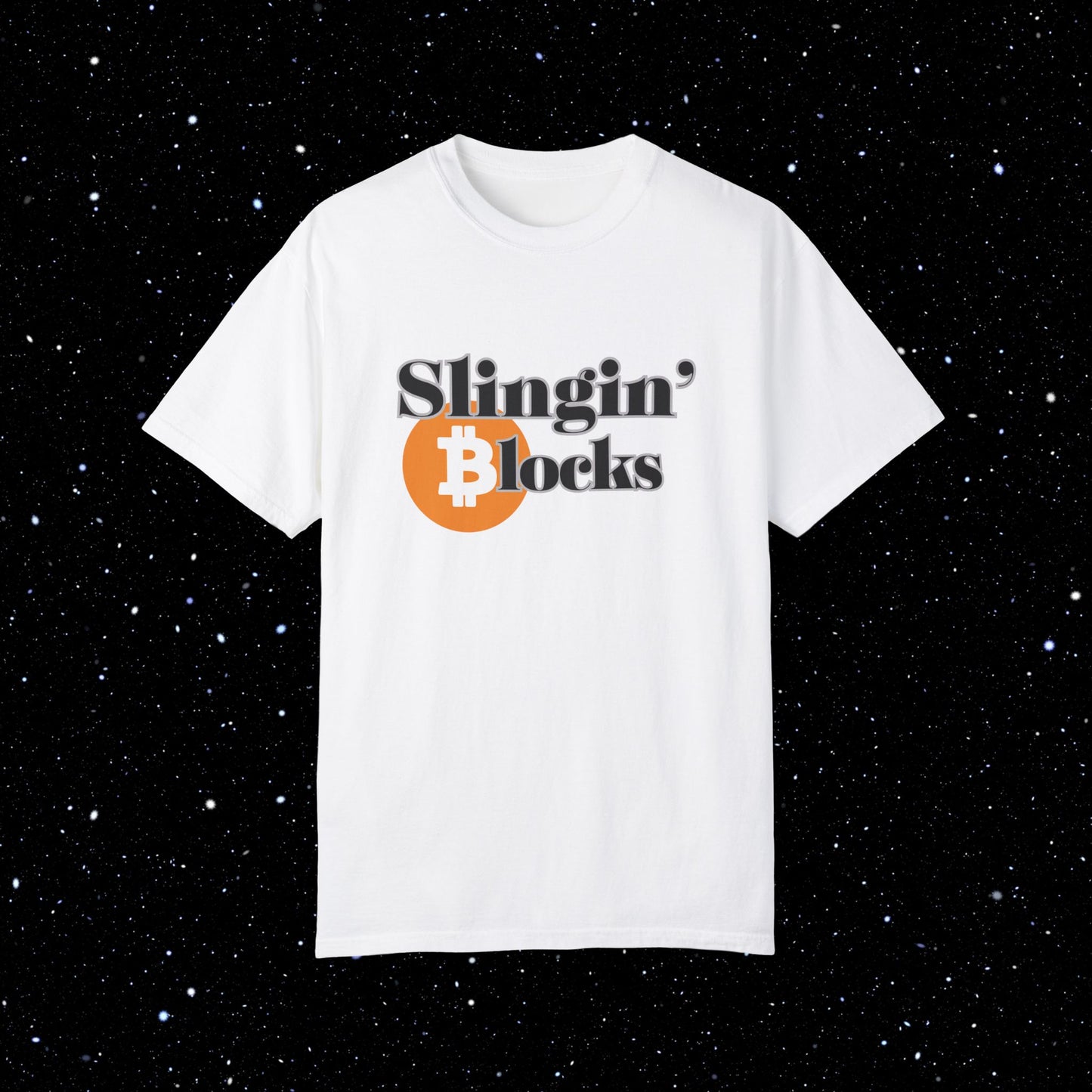 Slingin' Blocks - Bitcoin Comfort Colors Tee Shirt