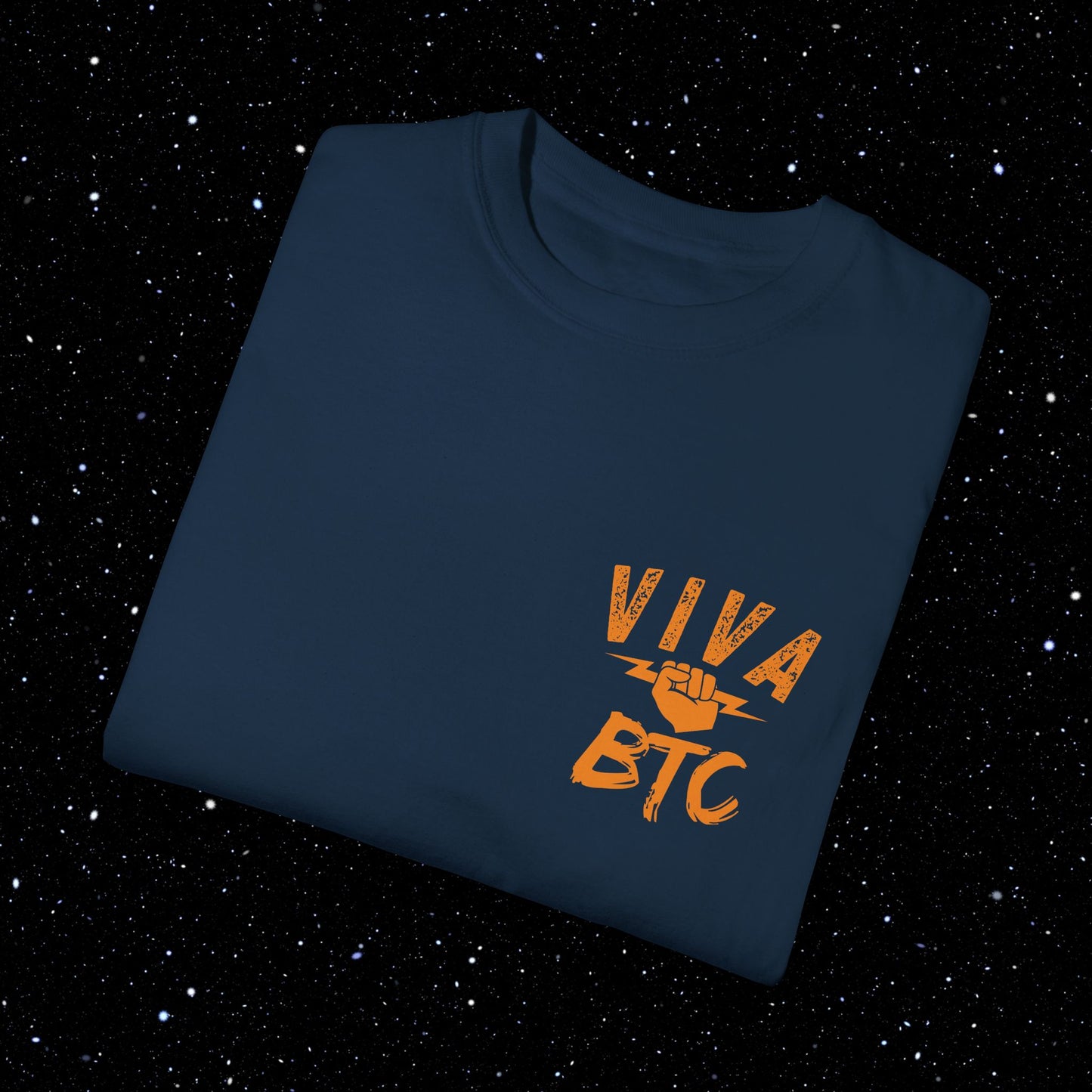 VIVA BTC Lightning Rod - Comfort Colors Bitcoin Shirt