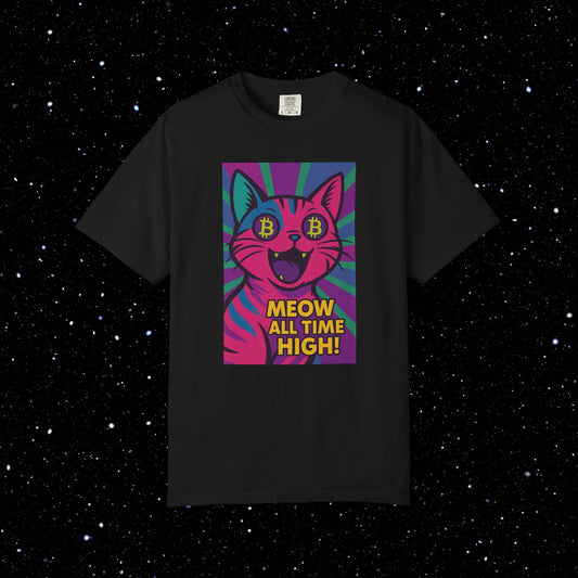 Meow All Time High Bitcoin Tee