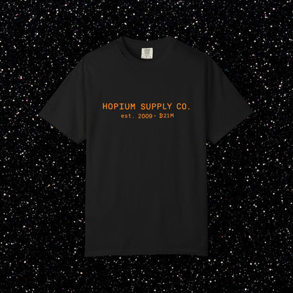 Hopium Supply Co. – 2009 Minimal Bitcoin Tee