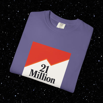21 Million Packs - Comfort Colors Bitcoin Tee Shirt