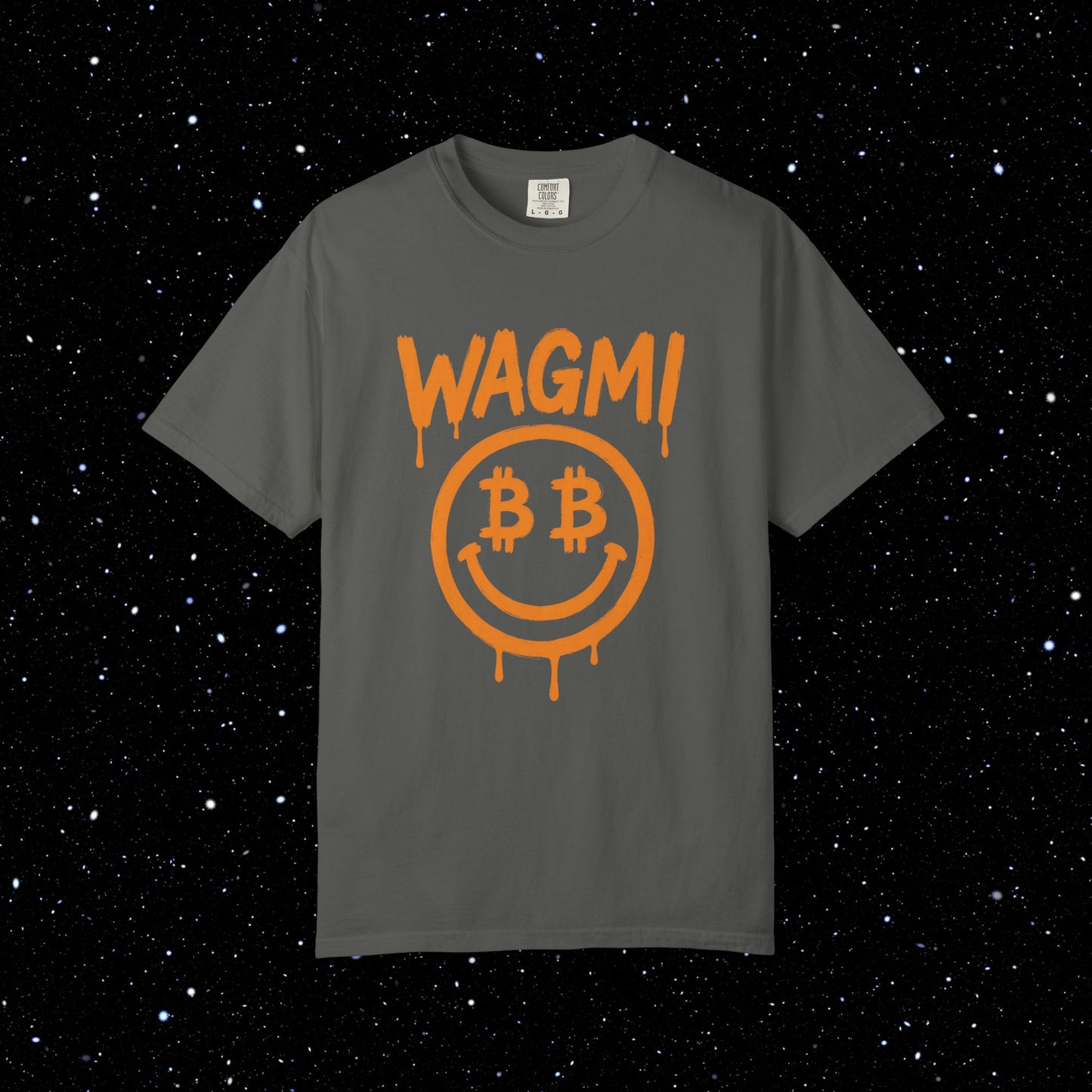 WAGMI Smiley Drip - Bitcoin Tee Shirt