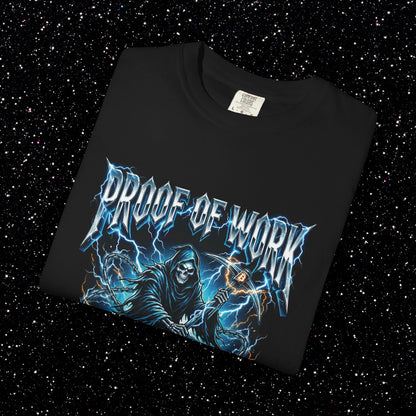 Proof Of Work Metal Reaper Bitcoin Tee