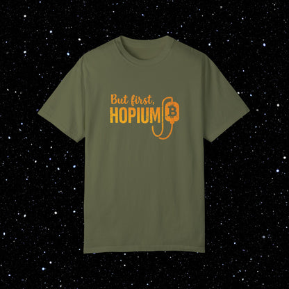 But First, Hopium - Bitcoin Comfort Colors Tee Shirt