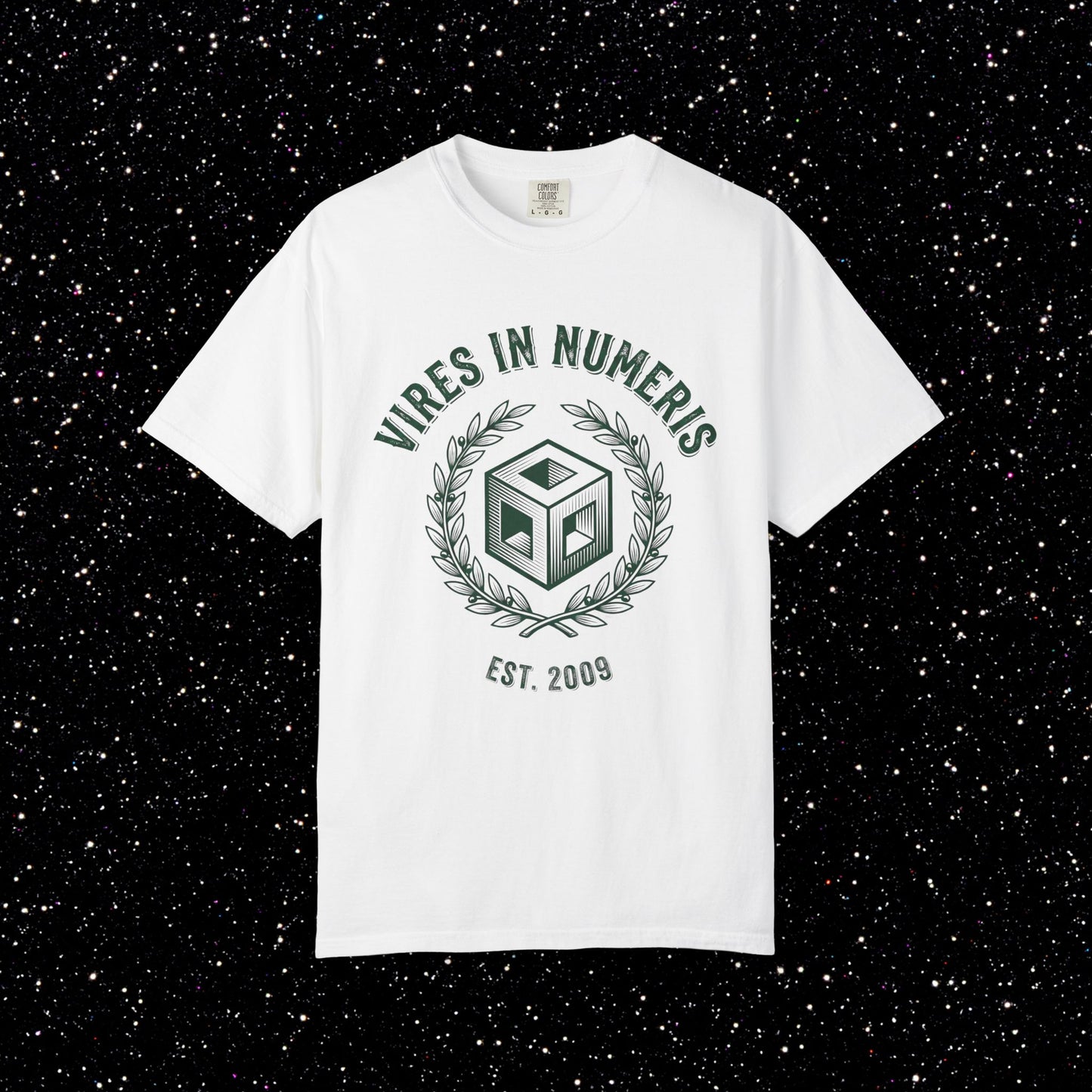 Vires in Numeris T-Shirt | Bitcoin Strength in Numbers Crest Tee