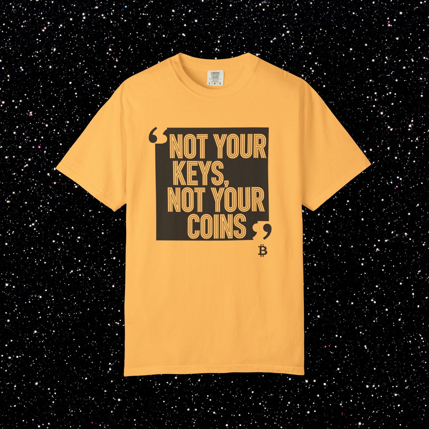 Not Your Keys, Not Your Coins Bitcoin Tee